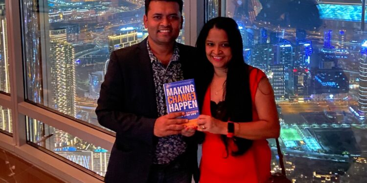Author Dipesh Majumder, Majumder's book, Making Change Happen book, author, change enthusiast Dipesh Majumder