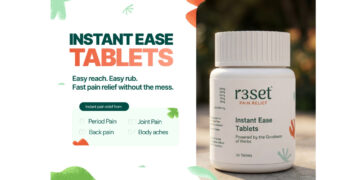 R3SET Instant Ease Tablets: India’s Smarter, Plant-Based Answer to Everyday Pain Relief